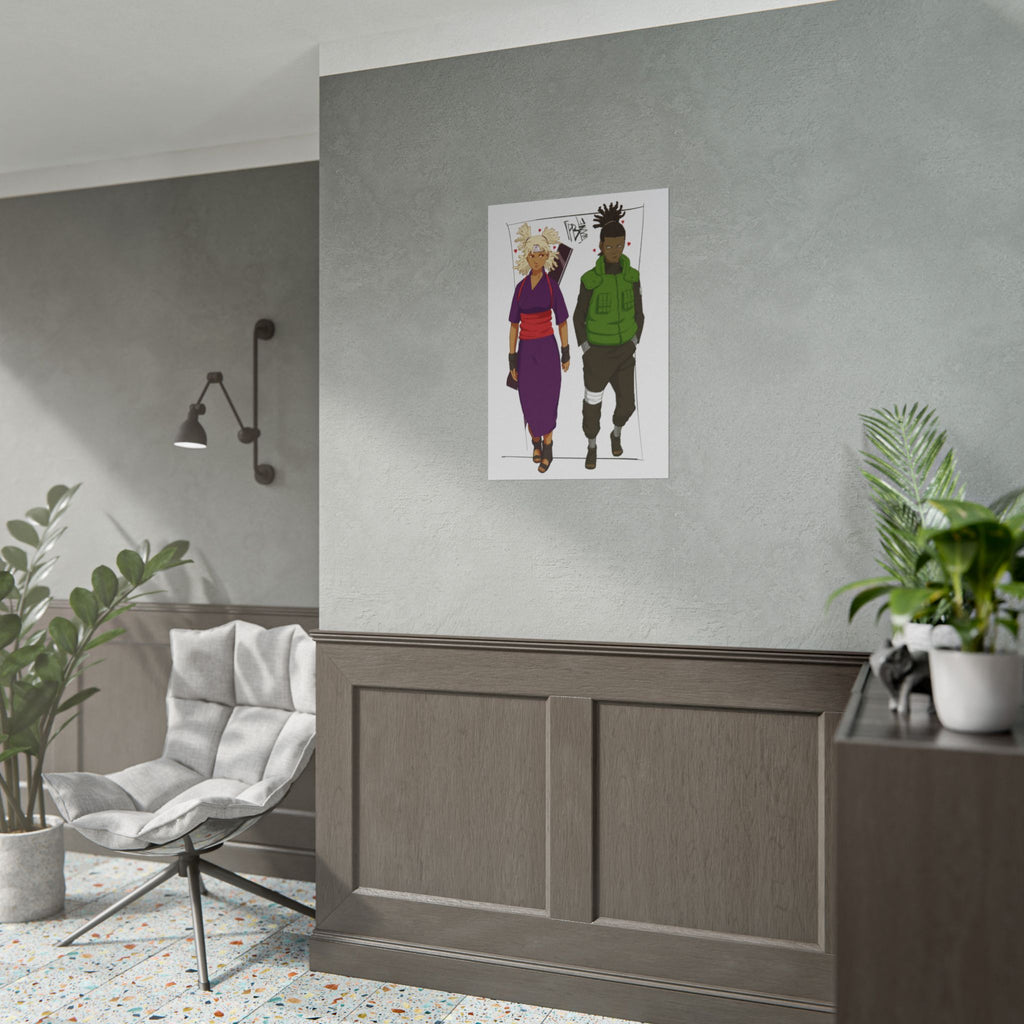 Cute Couple Poster - by Alonewayne