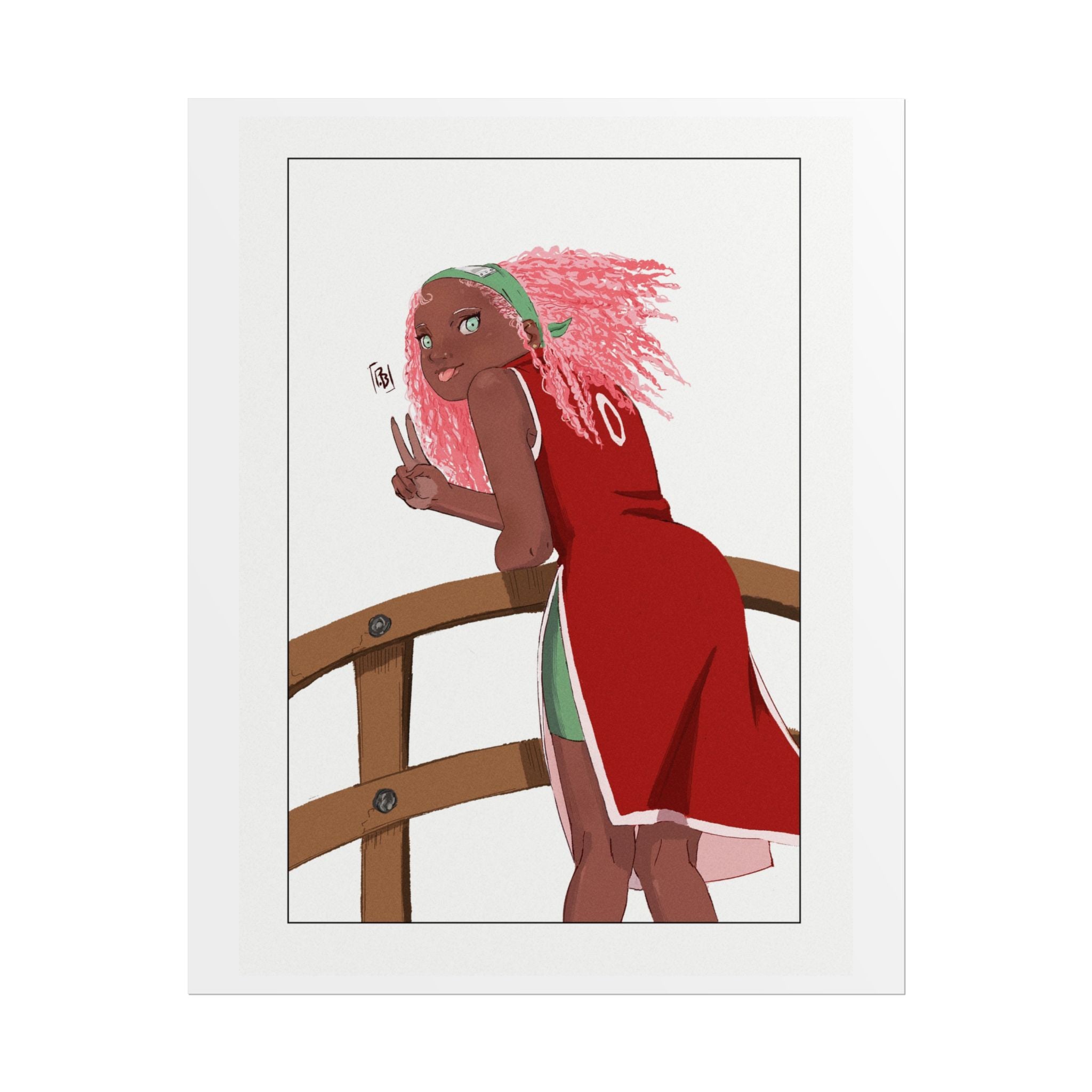 Pink hair girl by Alonewayne